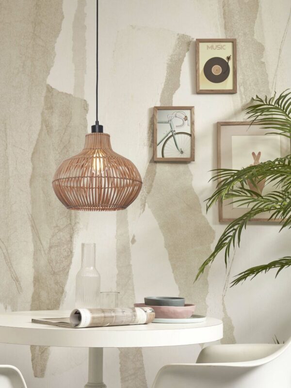 Rotan metaal hanglamp bohemian naturel GOOD&MOJO Kalahari - Image 10