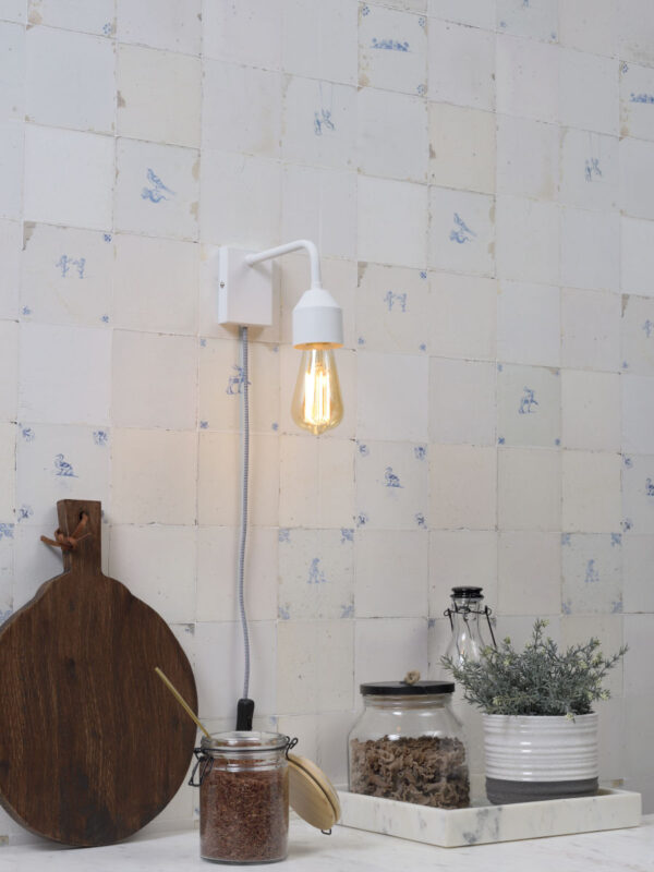 Metalen veelvormige wandlamp wit It's About RoMi Madrid - Image 5