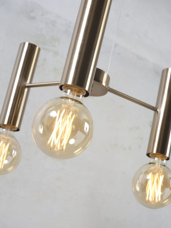 Goudkleurige open hanglamp 3-lamps It's About RoMi Cannes - Image 4