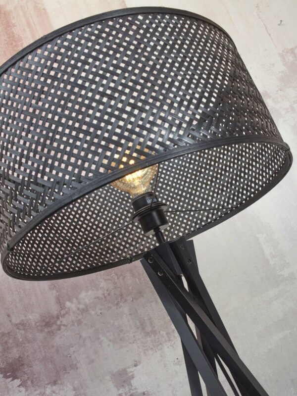 Zwarte bohemien vloerlamp bamboe GOOD&MOJO Java - Image 8