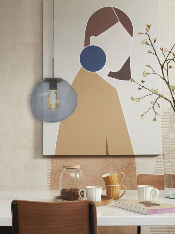 Moderne hanglamp grijs metaal-glas It's About RoMi Helsinki - Image 9