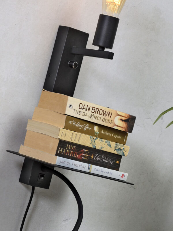 Zwarte wandlamp leeslampje It's About RoMi Florence - Image 3