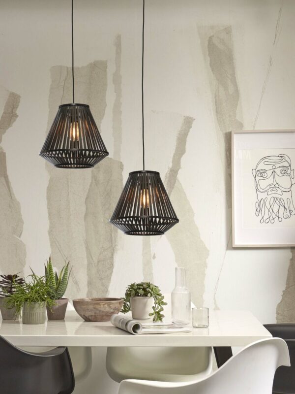 Zwarte bamboe lantaarn hanglamp GOOD&MOJO Merapi - Image 5