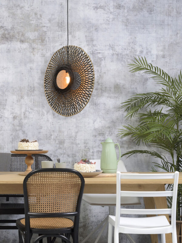 Boheemse naturel zwarte bamboe hanglamp GOOD&MOJO Kalimantan - Image 9