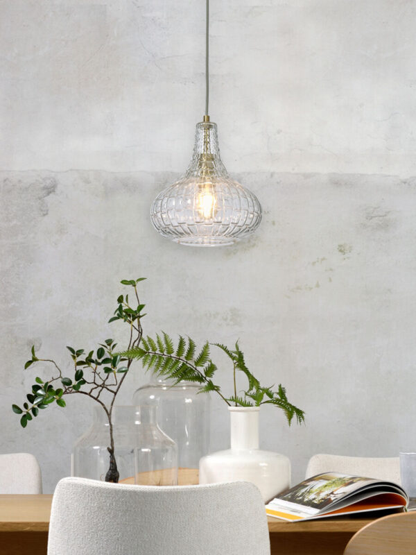 Transparante hanglamp klassiek glas metaal It's About RoMi Venice - Image 2