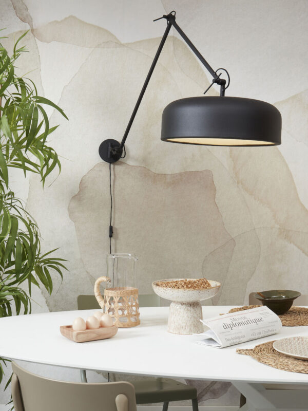 Wandlamp zwart metaal retro It's About RoMi Marseille - Image 2