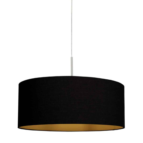 Moderne stoffen stalen hanglamp Steinhauer Sparkled light