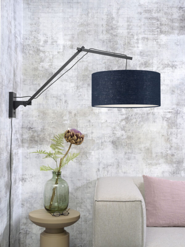 Blauwe wandlamp dubbelgewricht breed GOOD&MOJO Andes - Image 5