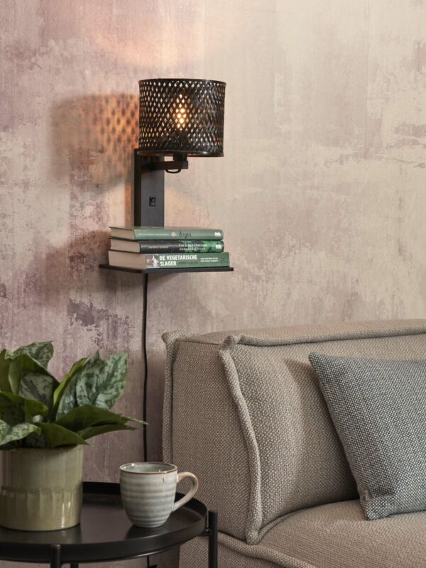 Bamboe zwarte wandlamp bohemian GOOD&MOJO Java - Image 2