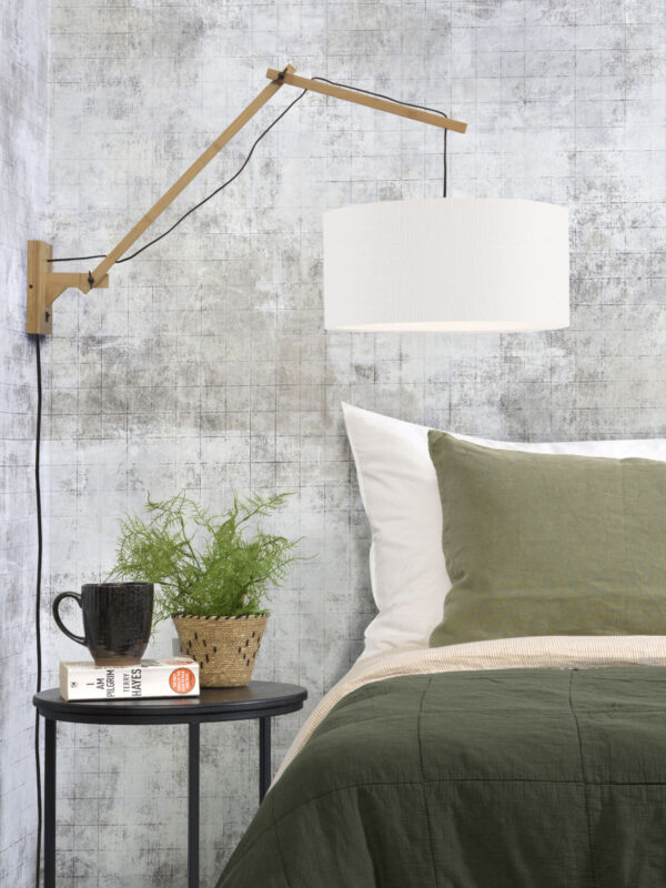 Witte wandlamp dubbelgewricht breed GOOD&MOJO Andes - Image 2