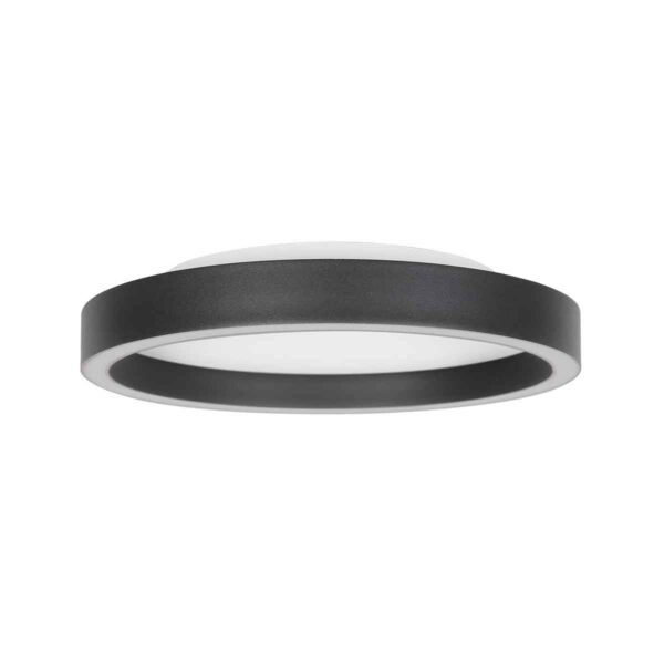 Metalen plafonnière zwart modern Steinhauer Ringlux - Image 2