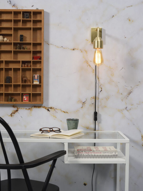 Goud metalen veelvormige wandlamp It's About RoMi Madrid - Image 7