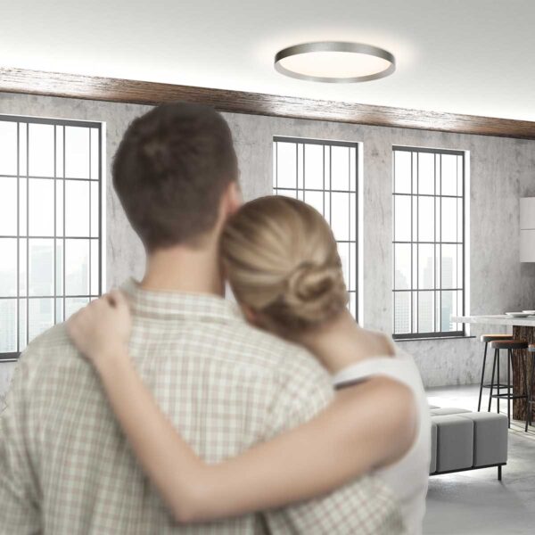 Plafondlamp rond met stalen rand Flady Steinhauer - Image 3