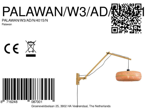Ronde boheemse naturel wandlamp GOOD&MOJO Palawan - Image 10
