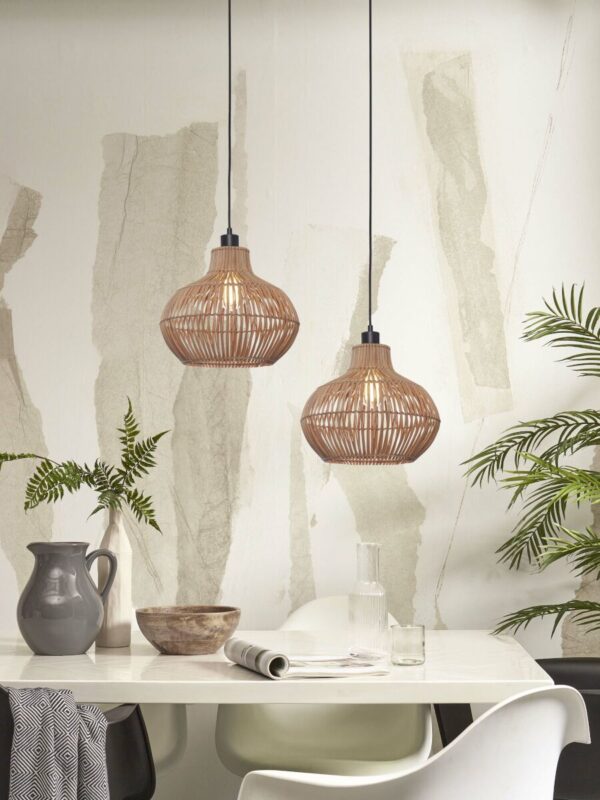 Rotan metaal hanglamp bohemian naturel GOOD&MOJO Kalahari - Image 5
