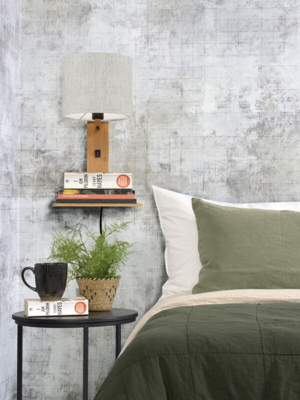 Witgrijze plateau wandlamp naturel GOOD&MOJO Andes - Image 7