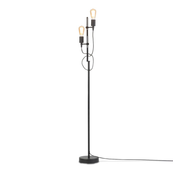 Metalen retro vloerlamp zwart It's About RoMi Seattle