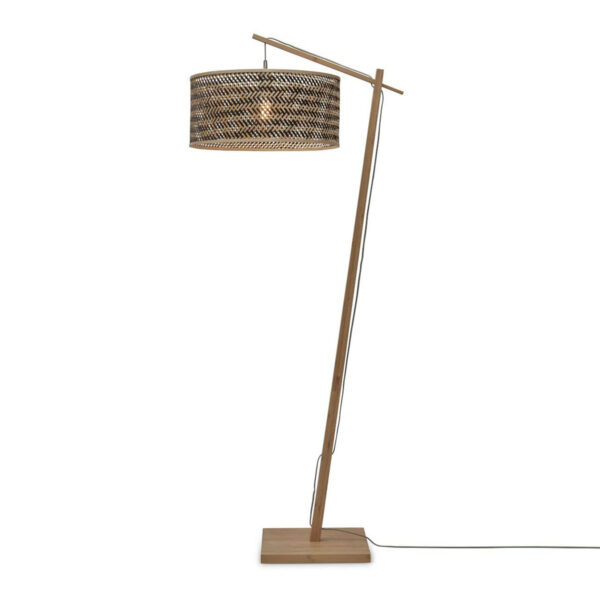 Vloerlamp naturel zwart bohemien bamboe GOOD&MOJO Java