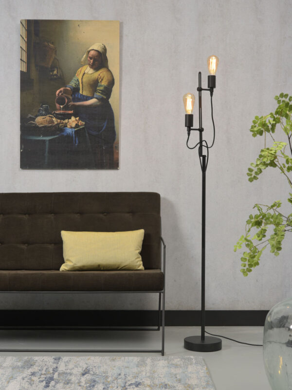 Metalen retro vloerlamp zwart It's About RoMi Seattle - Image 2