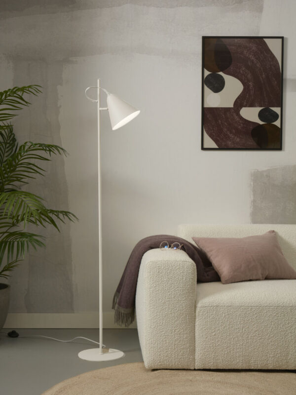 Metalen witte vloerlamp retro It's About RoMi Lisbon - Image 2