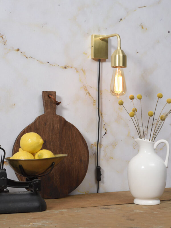 Goud metalen veelvormige wandlamp It's About RoMi Madrid - Image 5