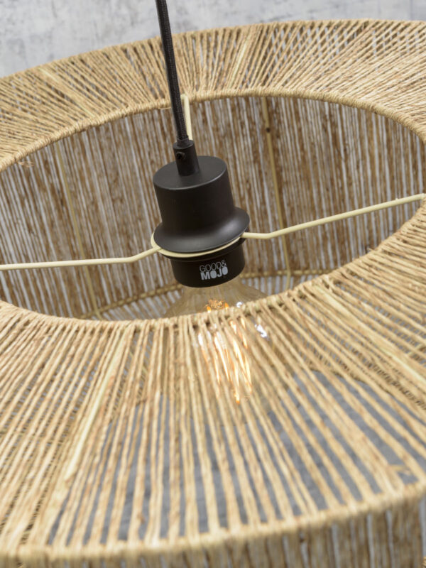 Bamboe rieten vloerlamp zwart naturel bohemian GOOD&MOJO Iguazu - Image 6