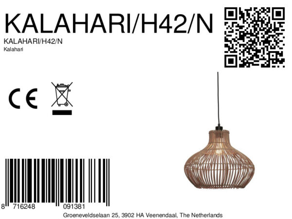 Bohemian hanglamp metaal rotan hanglamp GOOD&MOJO Kalahari - Image 13