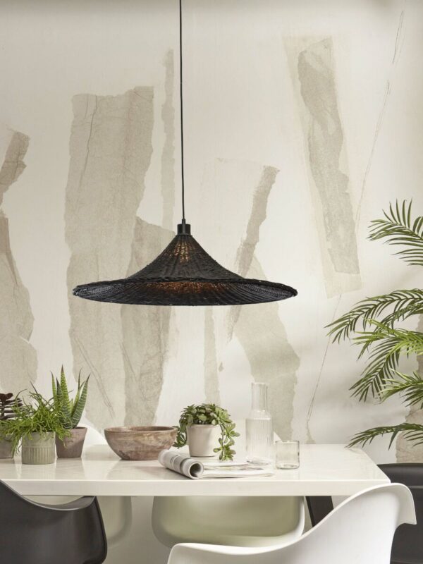 Zwarte rotan hanglamp boheems GOOD&MOJO Borabora - Image 5