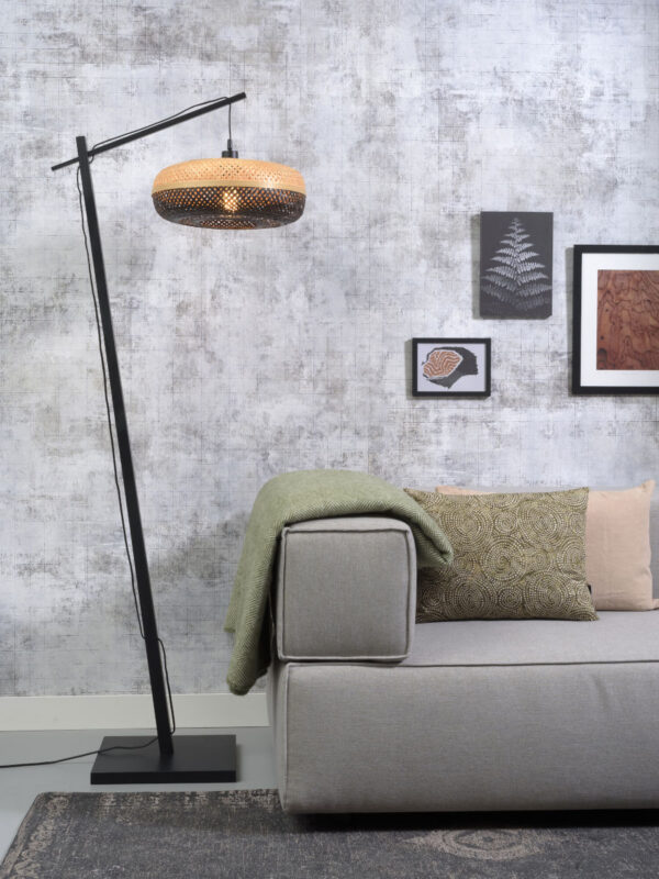 Vloerlampen naturel zwart bohemian bamboe GOOD&MOJO Palawan - Image 2