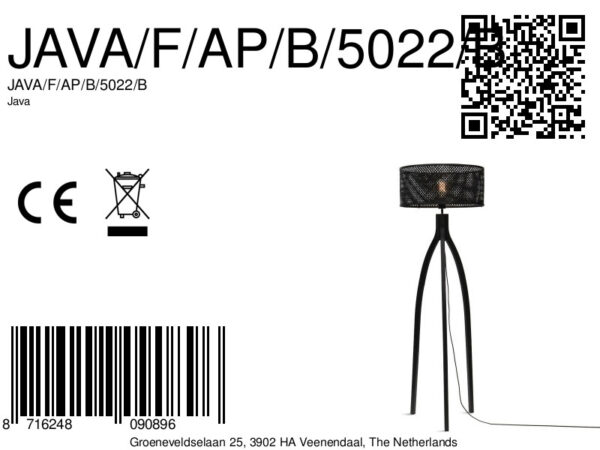 Zwarte bamboe vloerlamp bohemian GOOD&MOJO Java - Image 13