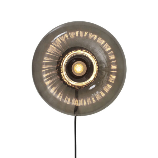 Trendy zwarte glazen wandlamp It's About RoMi Brussels