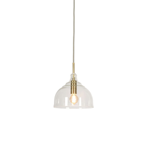 Glazen klassieke gouden hanglamp It's About RoMi Brussels