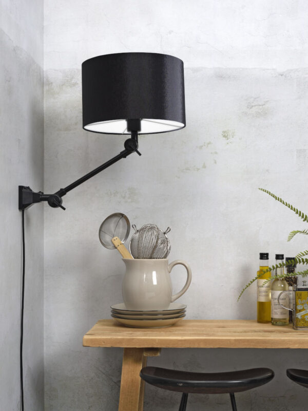 Retro zwarte metalen wandlamp It's About RoMi Amsterdam - Image 5