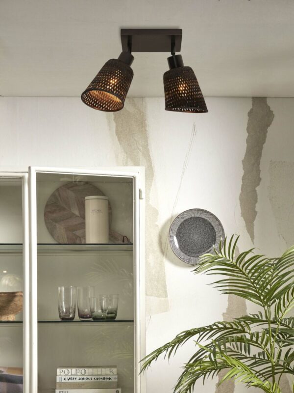 Bohemian plafonniere zwart bamboe GOOD&MOJO Java - Image 2