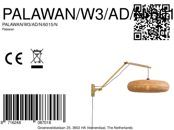 Naturel boheemse ronde wandlamp GOOD&MOJO Palawan - Image 10