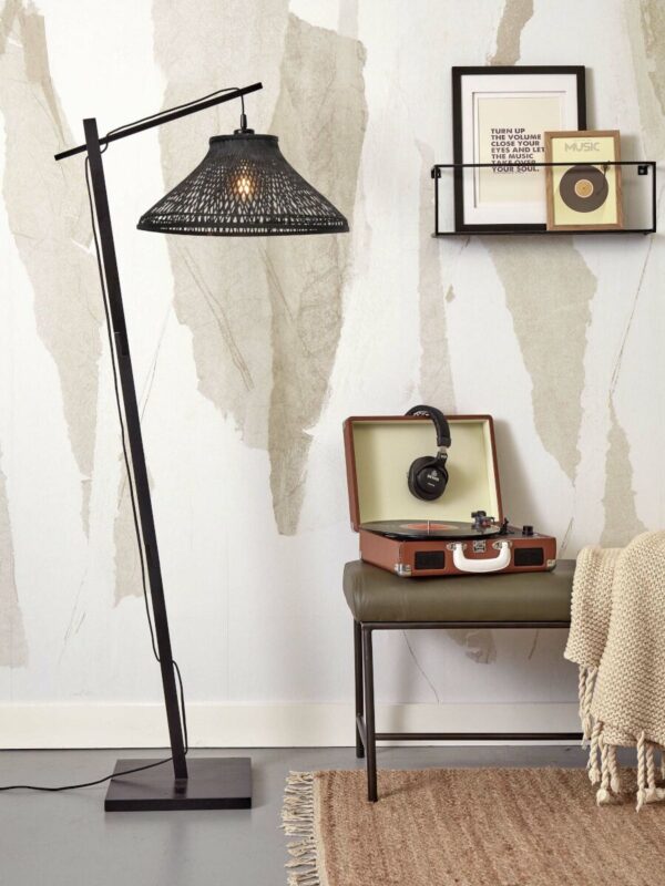 Zwarte bamboe bohemian vloerlamp GOOD&MOJO Tahiti - Image 5