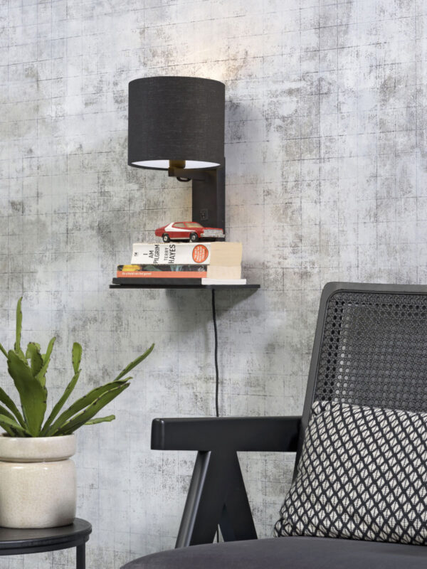 Donkergrijze plateau wandlamp GOOD&MOJO Andes - Image 2