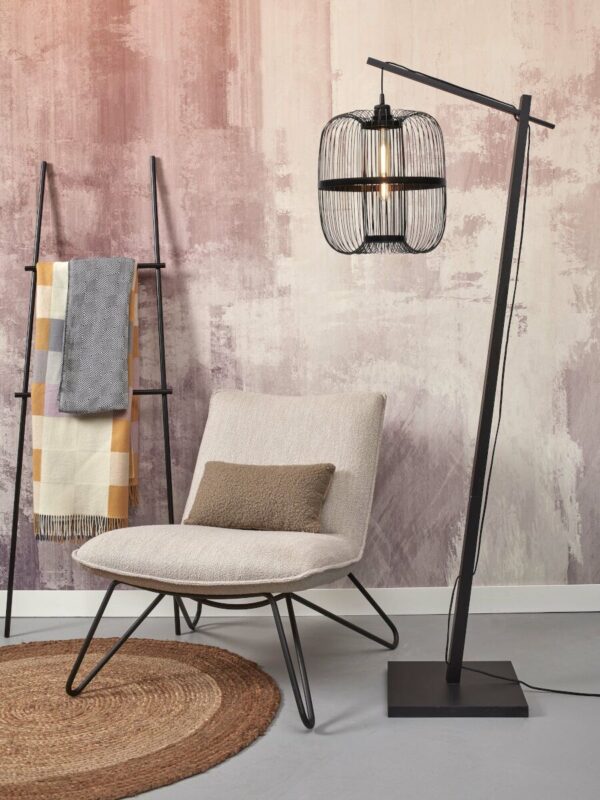 Bamboe vloerlamp zwart oosters GOOD&MOJO Hokkaido - Image 2