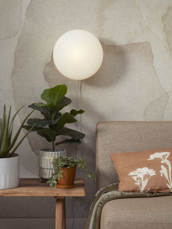 Wit glas metalen wandlamp Scandinavisch It's About RoMi Sapporo - Image 3