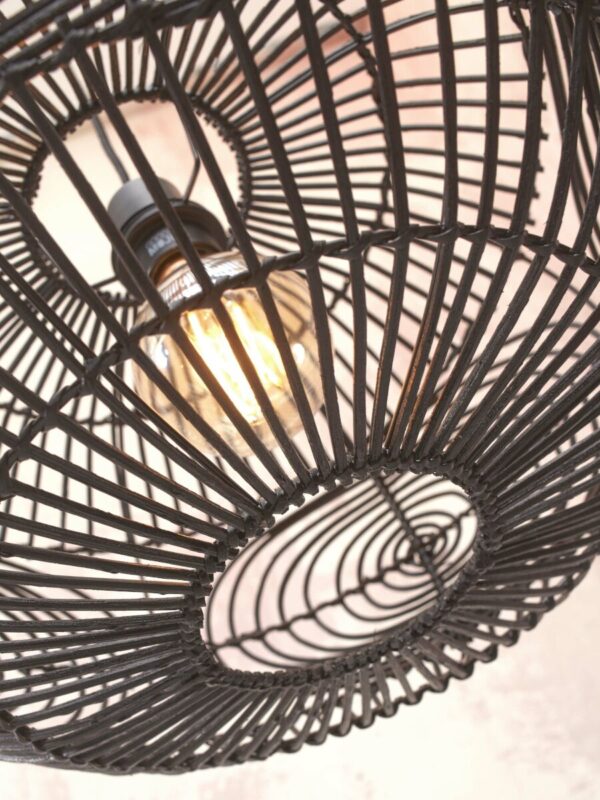 Geweven rotan hanglamp zwart GOOD&MOJO Madeira - Image 4