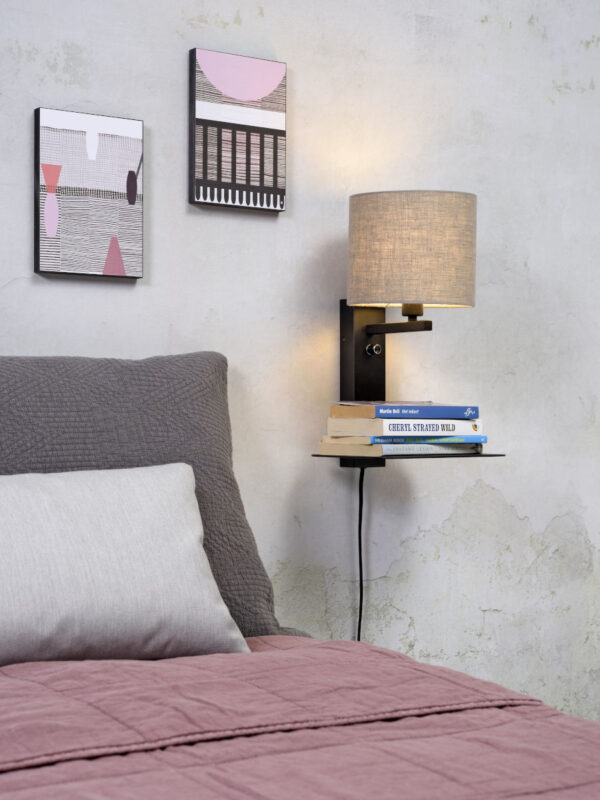 Loodgrijze wandlamp plateau It's About RoMi Florence - Image 2