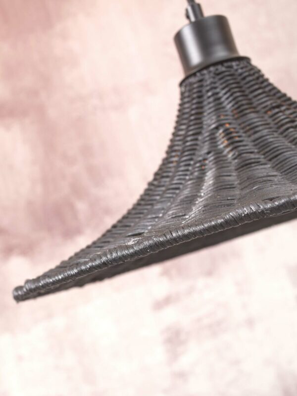 Rotan metalen hanglamp zwart bohemian GOOD&MOJO Borabora - Image 7