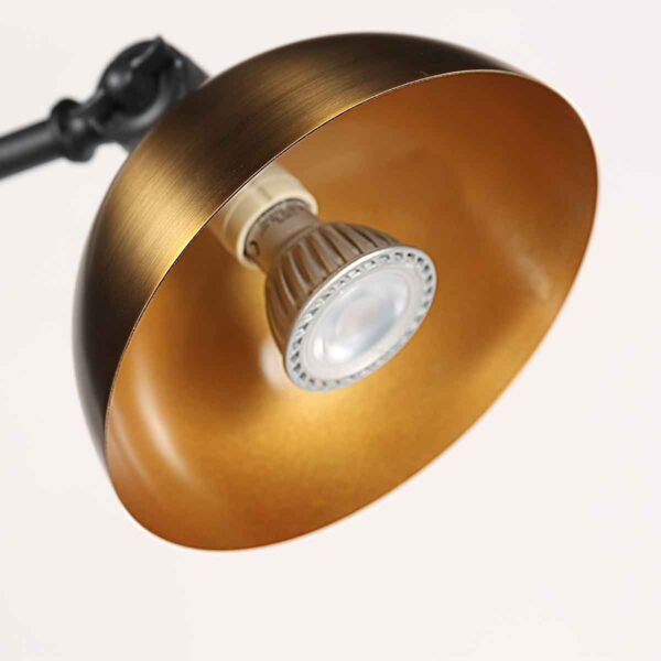 Zwarte wandlamp retro bronze kap Steinhauer Pintino - Image 9
