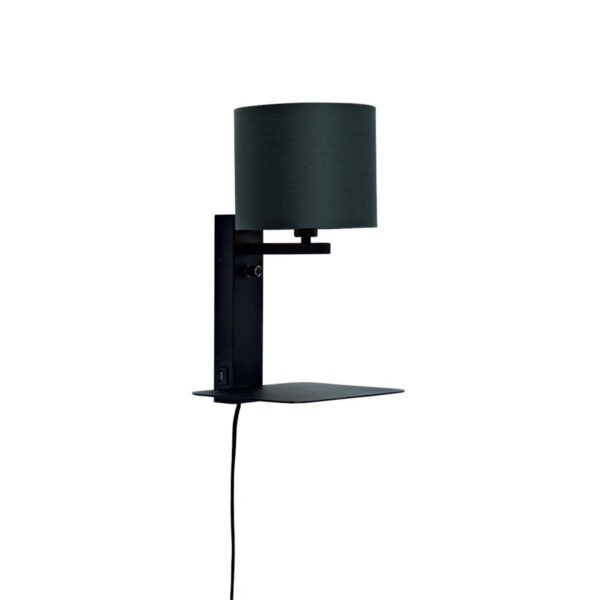 Zwarte wandlamp plateau It's About RoMi Florence