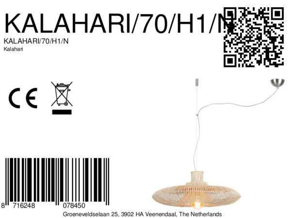 Bohemian naturel rotan hanglamp GOOD&MOJO Kalahari - Image 9
