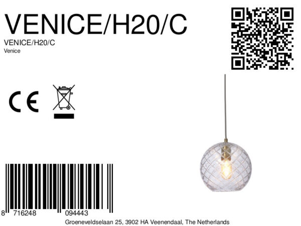 Klassieke hanglamp metaal groen glas It's About RoMi Venice - Image 12