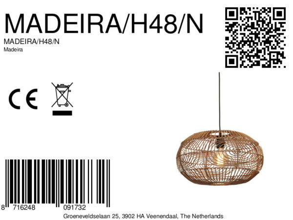 Naturel rotan geweven hanglamp GOOD&MOJO Madeira - Image 11
