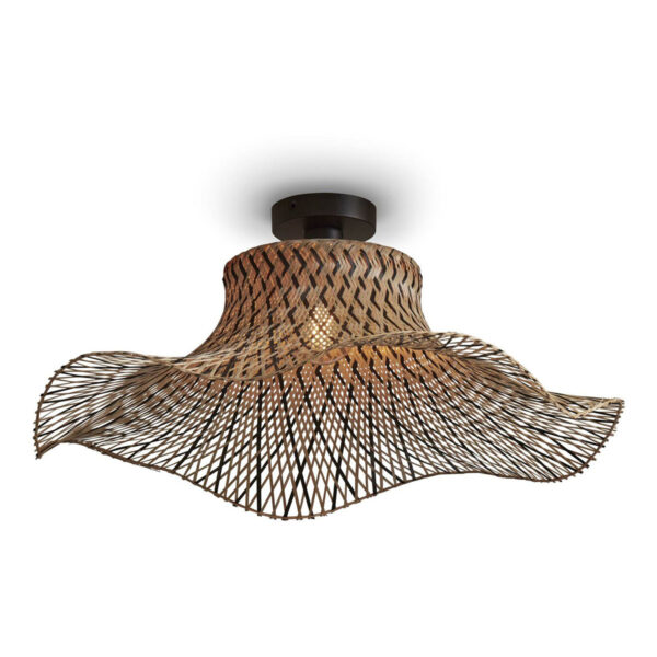 Bamboe metalen zwart naturel boheemse plafonnière GOOD&MOJO Ibiza
