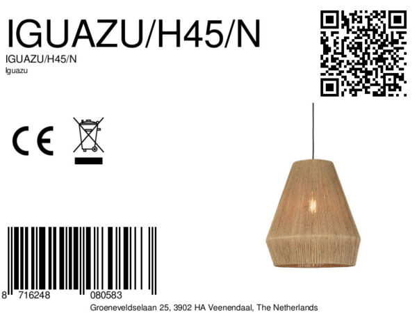 Naturel-rieten hanglamp bohemian zwart GOOD&MOJO Iguazu - Image 13
