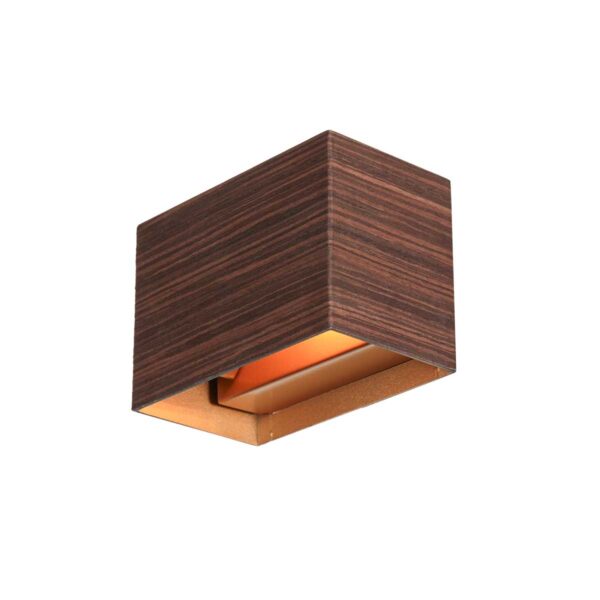 Landelijke houtkleurige wandlamp Steinhauer Muro